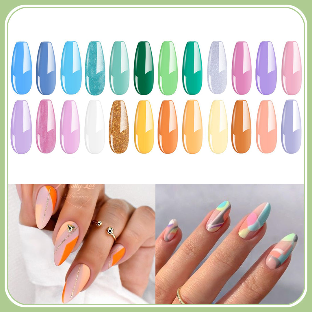 Dendrobium Orchid 24+4 Gel Nail Polish Kit