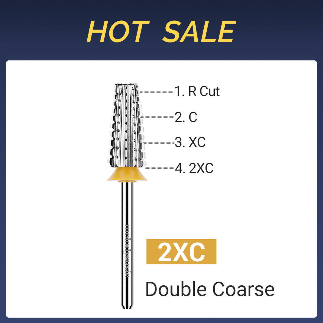 Tungsten Carbide Professional 5 in 1 Nail Drill Bit 2X Coarse (1 pcs)