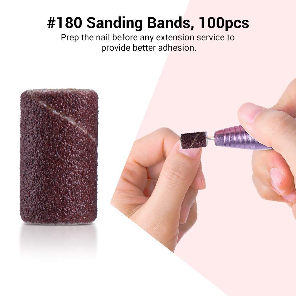 Colorful 100pcs Professional Sanding Bands With Mandrel Drill Bit