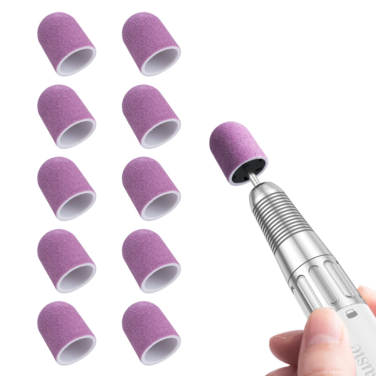 Nail Sanding Caps Rubber Mandrel Bit 13mm