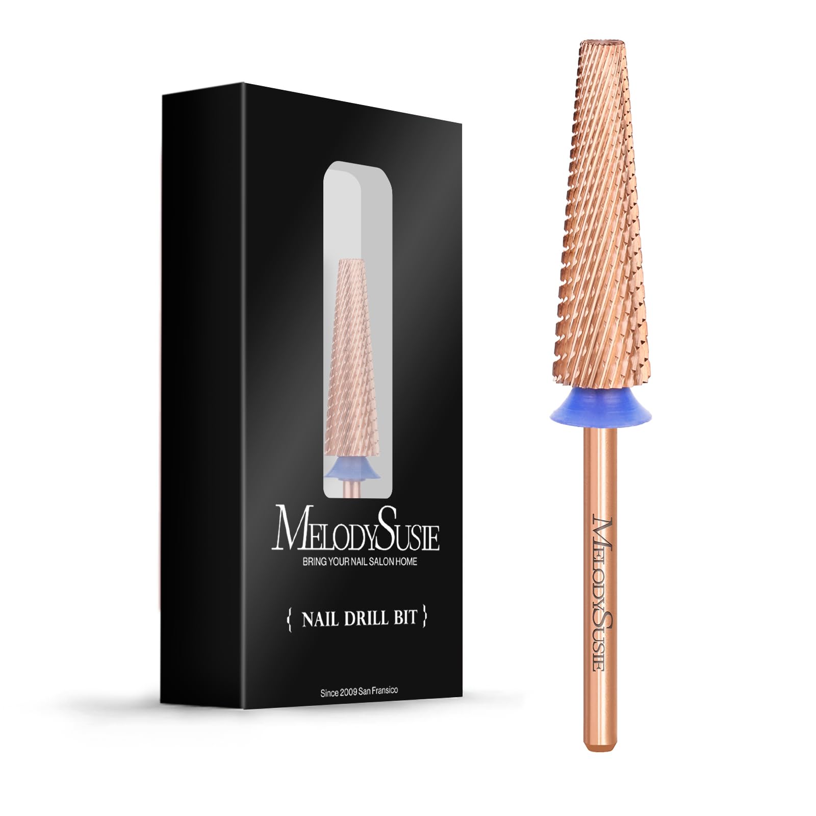 Super Long 5 in 1 Tungsten Carbide Nail Drill Bit (Rose-Gold)