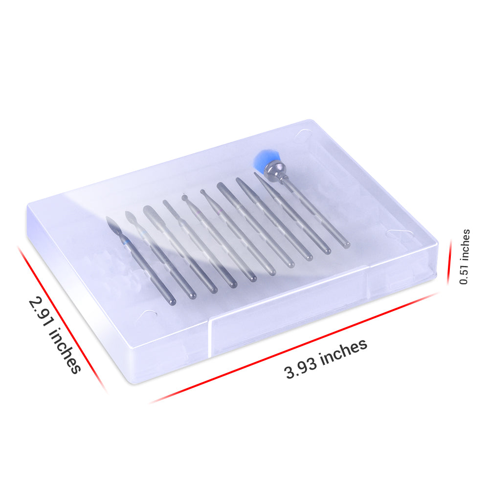 Diamond Cuticle Nail Drill Bits Set 10Pcs