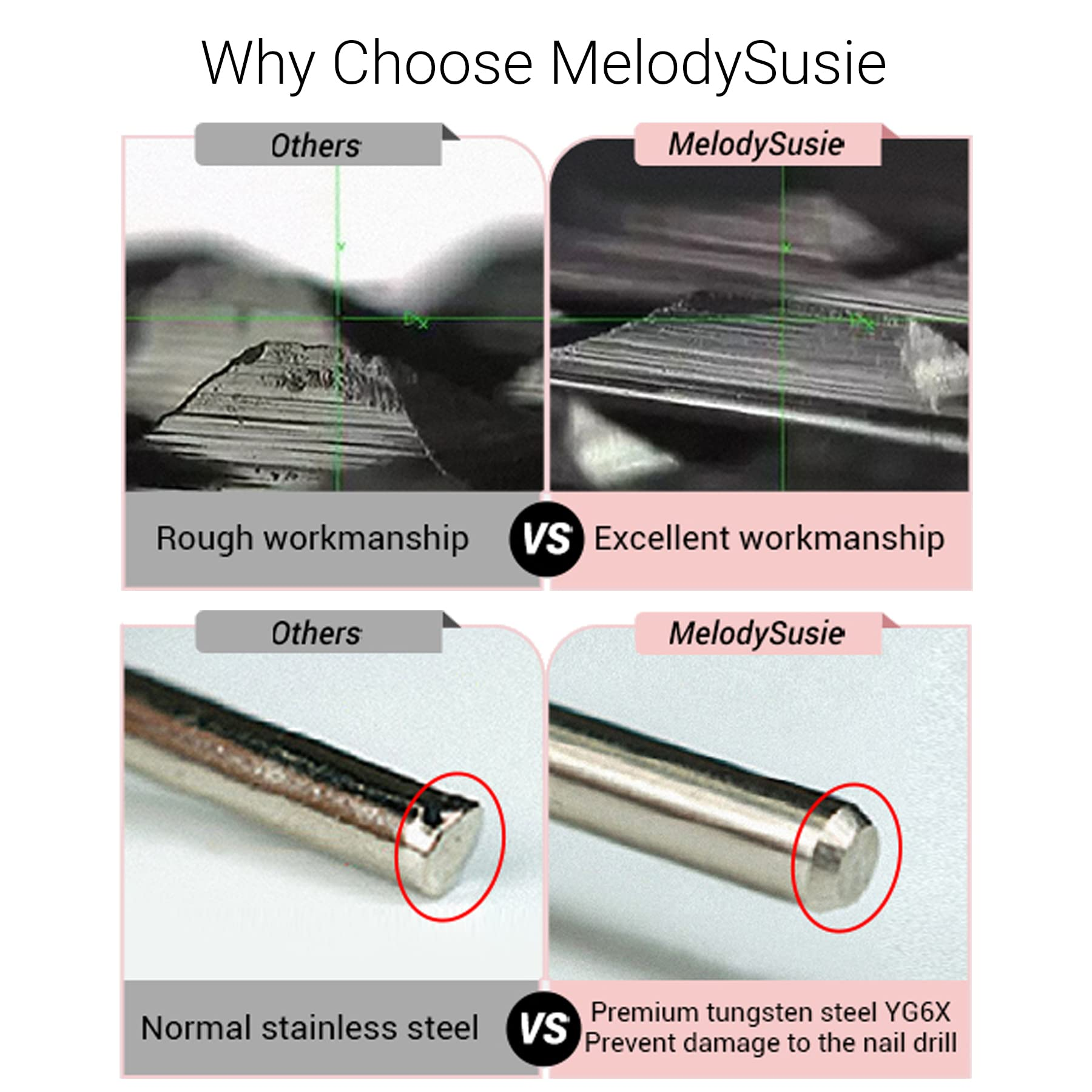 Tungsten Carbide Nail Cleaner Nail Drill Bit